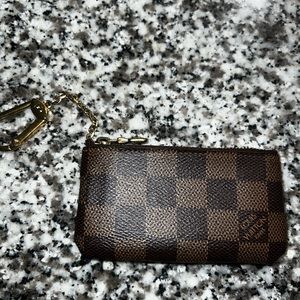 Louis Vuitton Key Pouch Damier Ebene Print